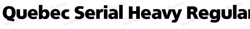 Quebec Serial Heavy Regular字体转换